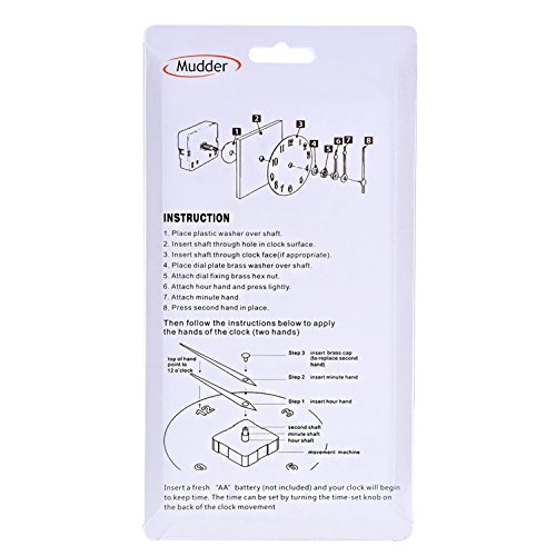 6 Mudder+Quartz+Movement+Mechanism+Inches