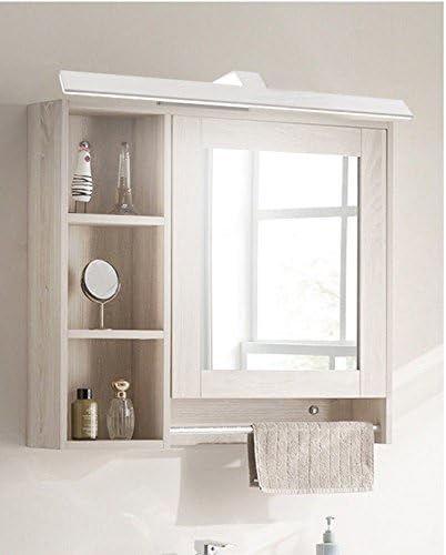 Glas Front Led Wasserdicht Beschlagfrei Spiegelschrank Licht Badezimmer Badezimmer Schrank Spiegel Lampe Minimalistischen Modernen Schminkleuchte Weiss Vitrinen Warmes Licht 10 W Amazon De Beleuchtung