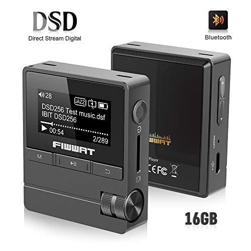 MP3 Player with Bluetooth 4.0 and Clips, 16GB HiFi Lossless Music MP3 Player,Small Portable