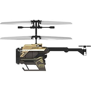 Silverlit Nano Spy Cam Video Helicopter, Gold/Black