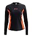 ALove Womens Rash Guard Shirts Long Sleeve UV Swim Shirt Rashguard Top Black Medium