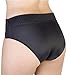 Carole Martin Women's Panties Wide Waist Band Ultra Soft Microfiber Comfort Briefs Underwear Black