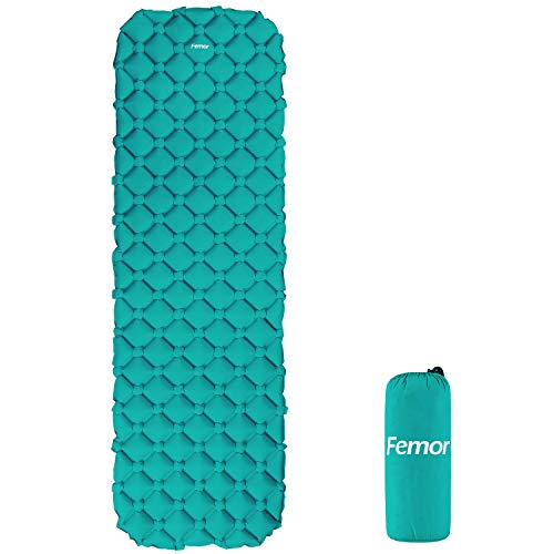 femor Sleeping Pad, Inflatable Camping Pad with Comfortable Air-Support Cells Design for Hiking, Backpacking, Camping, Traveling