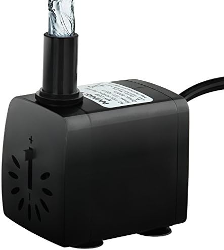 Acediscoball Pond Pump, 75/160/265 GPH Multi Functional Mini Submersible Water Pump for Pond, Aquarium, Fish Tank Fountain Water Pump Hydroponics with 5.9ft (1.8M) Power Cord