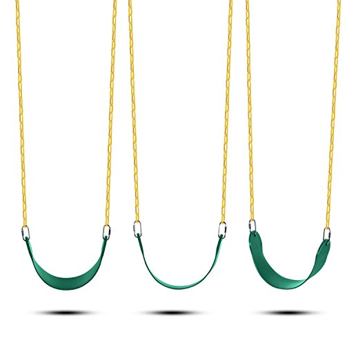 JGS Baby Swing Set Sets-Iron Chain Outdoor Playset-Backyard Playground Equipment（US STOCK） (Dark Green) - Thumbnail 3