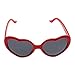 VANKER 1X Red Fashion Cute Women Lady Girl Oversized Heart-Shaped Plastic Frame Retro Sunglasses Eyeglasses Glasses