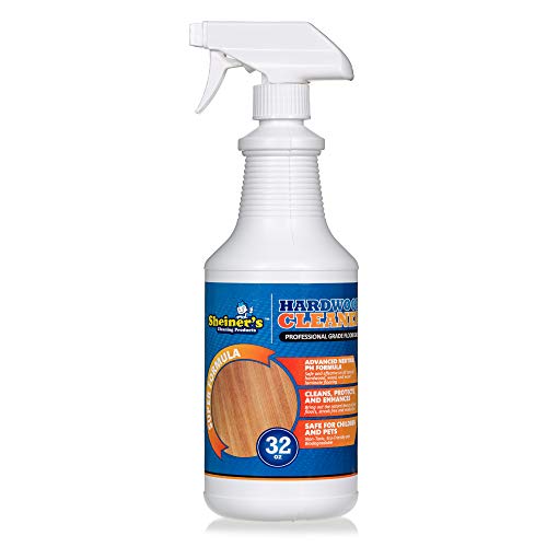 Sheiner's Wood Floor Care Spray, Professional Grade, Super Formula for Deep Cleaning of Hardwood, Laminate Flooring, and Furniture, pH Neutral and Non Toxic, 32 Oz