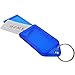 Shells 8PCS Red Green Blue Yellow Color Key ID Label Tags Key Ring Holder Tags Key Chain with Write-on Label Window