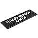 Hand Wash Only Sign - Black and White, 9 x 3-inches Hand Wash Only Sink Sign, Restaurant Compliance Signs by Tezzorio