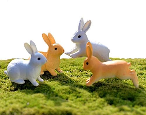 small plastic bunny figurines