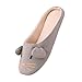 bestfur Women's Cute Soft Sole Cozy Cotton House Slippers, 6-7.5, Mouse