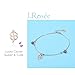 J.Rosée 925 Sterling Silver Rose Gold Lucky Four-Leaf Clover Chain Anklet/Bracelet with Exquisite Present Packaging(21cm+3)