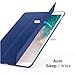 MoKo Case Fit iPad Pro 12.9 2017/2015 - Slim Lightweight Smart Shell Stand Cover with Translucent Frosted Back Protector Fit Apple iPad Pro 12.9 Inch 2017&2015, Navy Blue (with Auto Wake/Sleep)