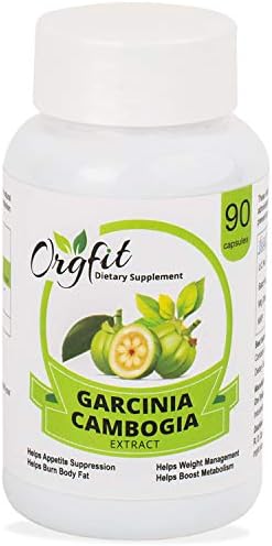 Orgfit Natural Garcinia Cambogia Extract 60 % HCA Fat Burner/Weight Loss Supplement 800 Mg 90 Capsules