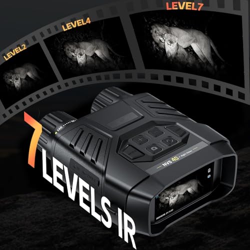 LBOYLOVE® Night Vision Goggles, Digital Infrared Night Vision Binoculars for Day and Night with 4K Video, 36MP Photo & 3" HD Screen, Suitable for Hunting, Camping & Security, Gift for Men Husband Dad