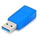Conwork 2-Pack High-Speed USB 3.0 Male to Female Coupler Type A Extender Connection Adapter