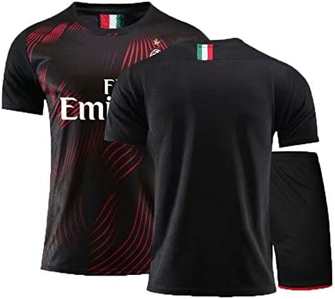 Milanミラン9 10 10 13 19 21 22 22 21 ホーム アウェイ 男の子フットボールシャツ男性サッカーギフトサッカートレーニング成人と子供 フットボールキットのためのユニフォーム