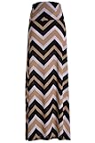 Chevron Floral Aztec Tribal Striped Printed Full Maxi Skirt