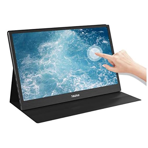 Thinlerain 15.6インチモバイルタッチモニター Type-cポータブル 