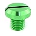 Xitomer 4 PCS M10x1.25 Mirror Hole Plugs, Fit for Z250SL/ Z125,and so on,Aluminum CNC (Green)