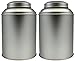 2-pack, Coffee Tin, Twisted Lid Multiple Compartment Tea Canister, Multi-Purpose Kitchenware