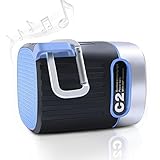 Bluetooth Speaker- Wireless Portable Outdoor Stereo Speaker with HD Audio, 2 Mode LED Lights, USB Charging and SOS Alarm and Flash, Best for Camping, Table Lamp and Power Bank
