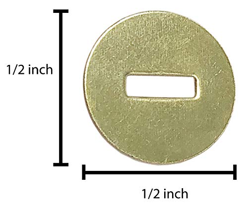 Clipco Paper Washers 1/2-Inch Brass Plated (100-Pack) - Thumbnail 5