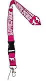 Love Pink Lanyard Pink Keychain Neck Strap Cell Phone ID