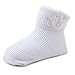 OOSAKU Baby Boys Infant Toddler White Lace Up Girls Dress Shoes (6-9 Months, Shoes)