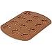 Wilton 12 Cavity Copper Colored Snowflake Cookie Pan, Copper