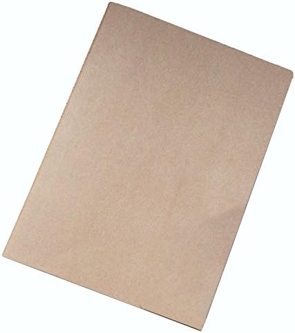 RIANCY A4 Kraft Cornell Notebook Grid Paper Travel Diary Memo Notepad Writing Drawing Scrawl Notebook for School Office Home Journey Supplies (A4)