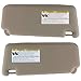 IAMAUTO 31133 New TAN/Beige Sun Visor Pair Left and Right for 2007 2008 2009 2010 2011 Toyota Camry Without Vanity Light