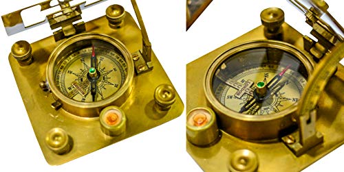 image for SAILOR'S ART Antique Brass Sundials for Garden Dollond London Square S