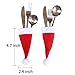 HAKDAY Santa Hat Christmas Xmas Silverware Holder Pockets Knife Spoon Fork Bag Wine Bottle Cap Cover Decoration , 20 PCS