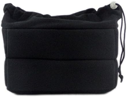 HLCJ Black DSLR Camera Bag Partition Padded Insert Case Shockproof Digital Camera For Canon Nikon