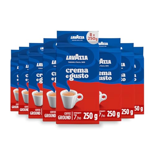 Lavazza, Crema e Gusto Classico, 8 x 250g Ground Coffee