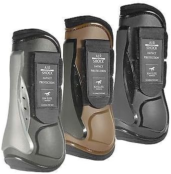 KM Elite AirShock Tendon Boots (Brown)
