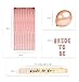 Rose Gold Bachelorette Party Supplies - Bridal Shower Decorations Rose Gold Balloons, Confetti Balloons & Foil Balloon - Bachelorette Party Favors Bride-to-Be Sash, Foil Curtain & Balloon Ribbon