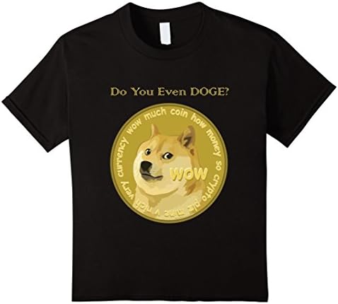 Kids Doge Coin T Shirt - Do you even DOGE Tshirt - Dogecoin 6 Black
