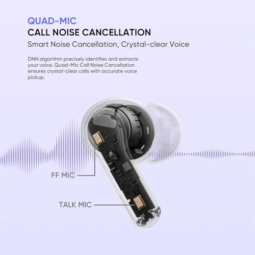 realme Buds T200 Auriculares Inalámbricos con 32dB ANC, 50H de Batería, Auriculares Bluetooth TWS In-Ear con 12,4 mm Hi-Res Audio Controlador y 3D Audio Espacial, IP55 Audífonos, Blanco