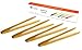 RuiLing Long Grip 4-Pack 9.5-Inch Natural Bamboo Kitchen Tongs Toast Tongs.