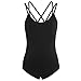 iiniim Women's Spaghetti Strap Ballet Dance Camisole Criss Cross Leotard