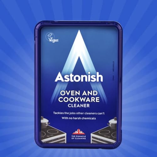 ASTONISH OVEN & COOKWARE CLEANING PASTE FOR GLASS, APPLIANCES, CERAMICS, STOVETOP & PYREX – ALL PURPOSE KITCHEN CLEANER – STAINLESS STEEL DEGREASER REMOVES BAKED ON GREASE & GRIME, 150G TUB (3 PACK)