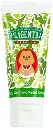 PLAGENTRA Baby Soothing Relief Cream for Diaper Rash (Lotion type) - Natural, 2.82 Ounce