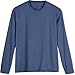 Coolibar UPF 50+ Men's Long Sleeve T-Shirt - Sun Protective (X-Large- Midnight Blue)