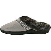 isotoner Women's Parker Clog Slipper, Size 8.5-9 Large, Stormy Grey