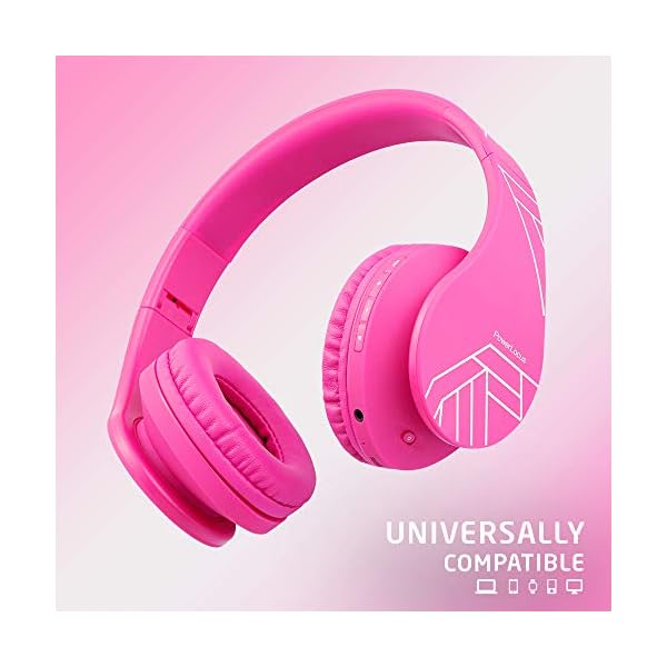 PowerLocus-Headphones-Over-Ear-for-Kids-Bluetooth-Wireless-Headphones-with-Microphone-Safe-Volume-85DB-Limited-Foldable-with-Carry-Case-Wireless-and-Wired-Headset-with-Micro-SDTF-for-iPhonePC PowerLocus Kids Headphones, P2 Bluetooth Headphones for Kids with Volume Limit 85DB, Kids Wireless Headphones Over Ear…