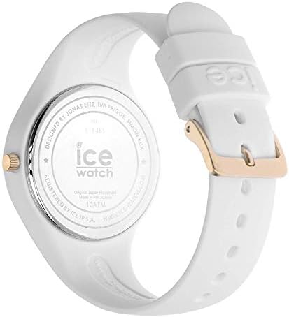 Ice Watch Ice Lo White Gold Weisse Damenuhr Mit Silikonarmband 013432 Medium Amazon De Uhren