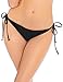 RELLECIGA Women's Cheeky Brazilian Cut Butt Bikini Swim Bottom S Black