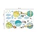 decalmile Animals in Hot Air Balloons Wall Decals Kids Wall Stickers Childrens Bedroom Nursery Baby Room Decor